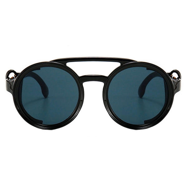 солнцезащитные круглые очки с боковыми шторками