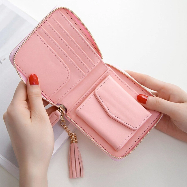 женский кошелек с молнией