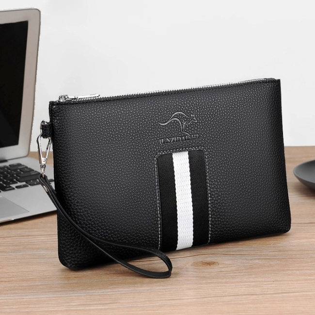 мужской кошелек клатч на одну молнию