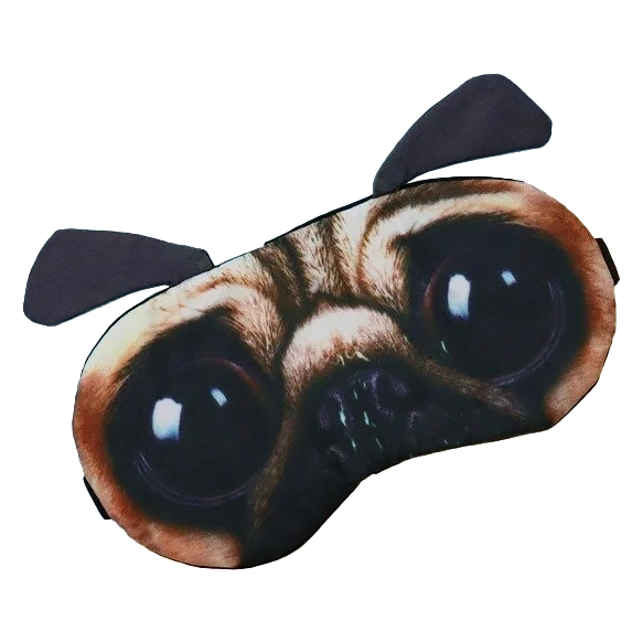 маска для сну з малюнком собаки