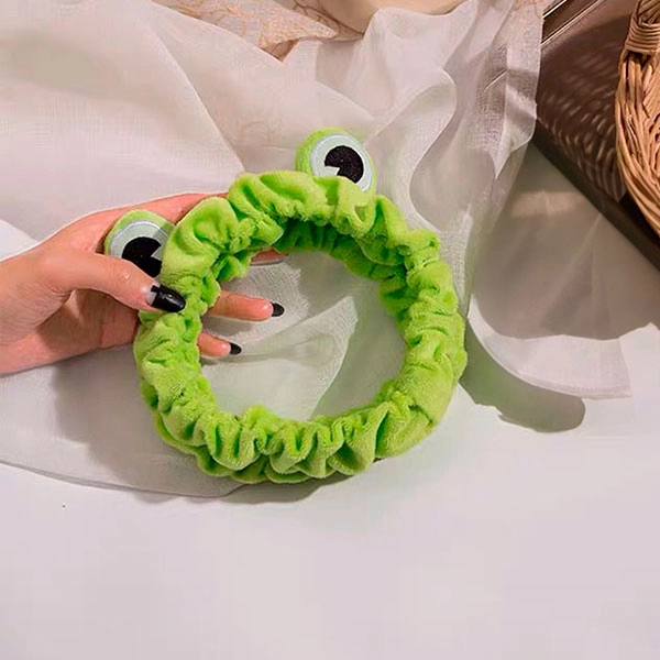 косметична пов'язка на голову з жабою