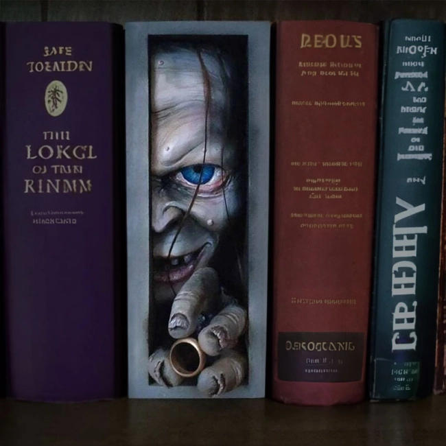 подставка для книг голлум