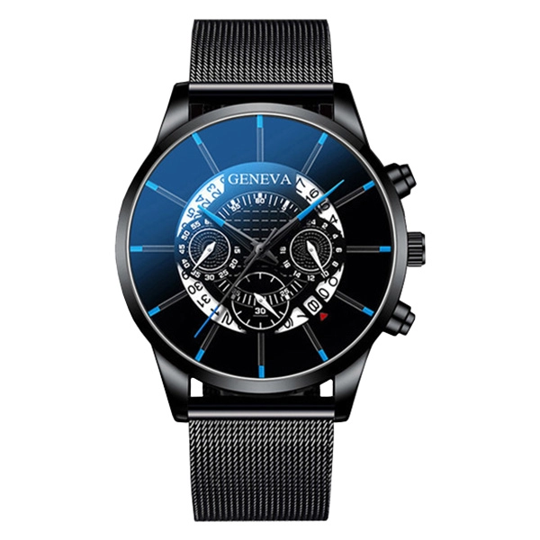 кварцовий наручний годинник з металевим ремінцем