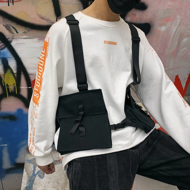 нагрудная сумка жилет мужская