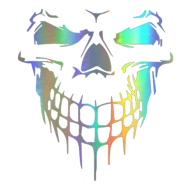 наклейка для машины череп