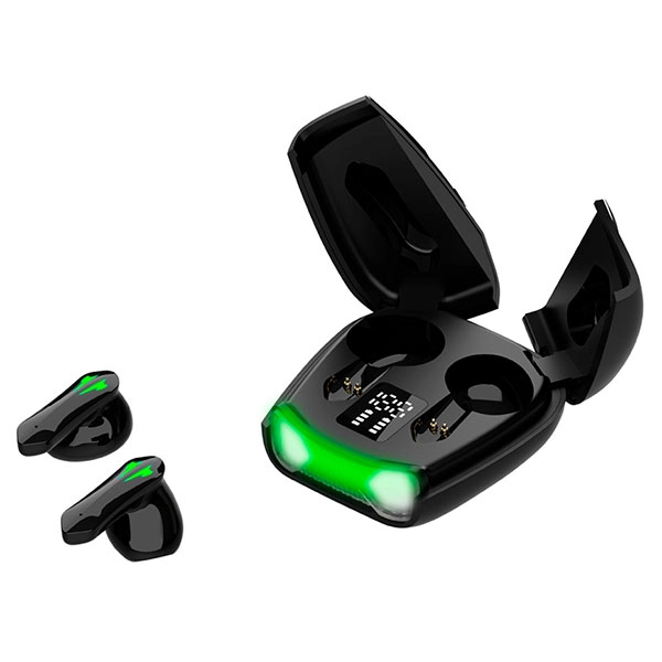 беспроводные наушники в кейсе с подсветкой