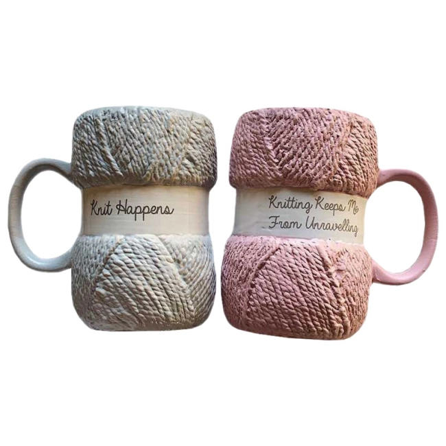 кружка в виде пряжи