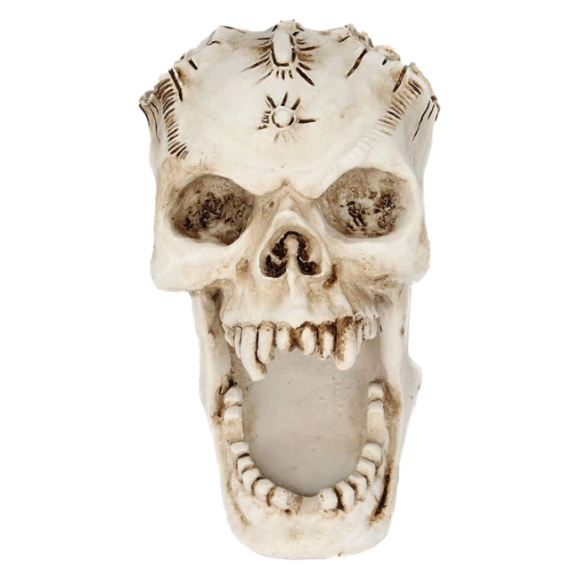 подставка для канцелярии в виде черепа