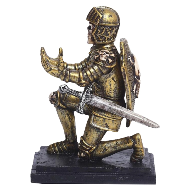 держатель настольный для ручки скелет рыцаря