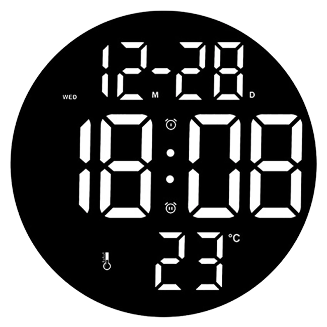 настенные цифровые электронные часы