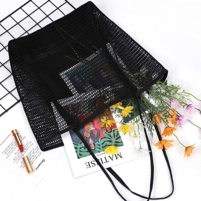 сетчатая сумка для пляжа