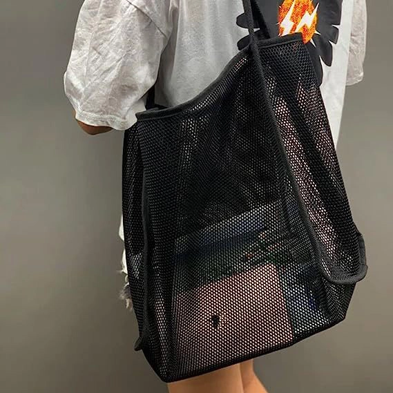 сетчатая пляжная сумка