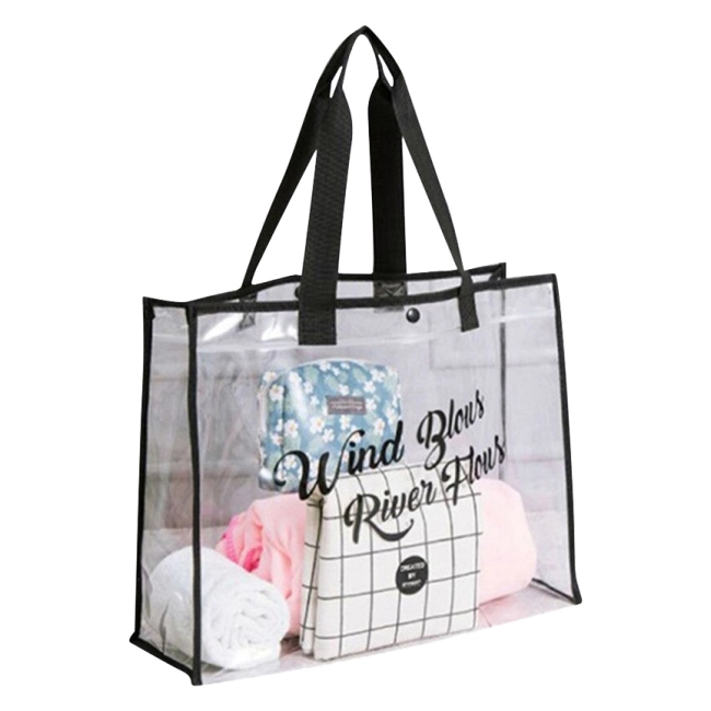 прозрачная пляжная сумка