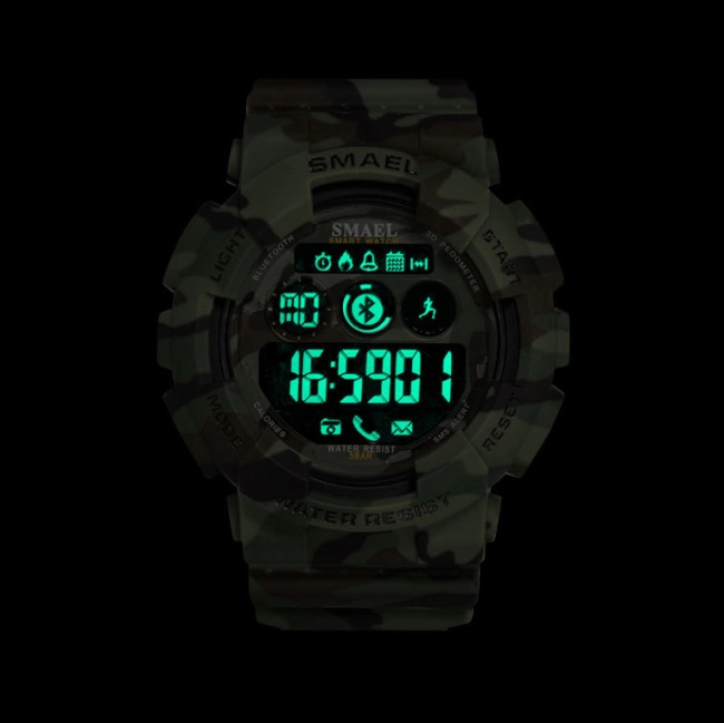 камуфляжний годинник з ремінцем