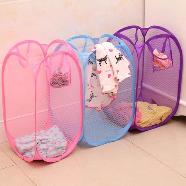 корзина для белья сетчатая