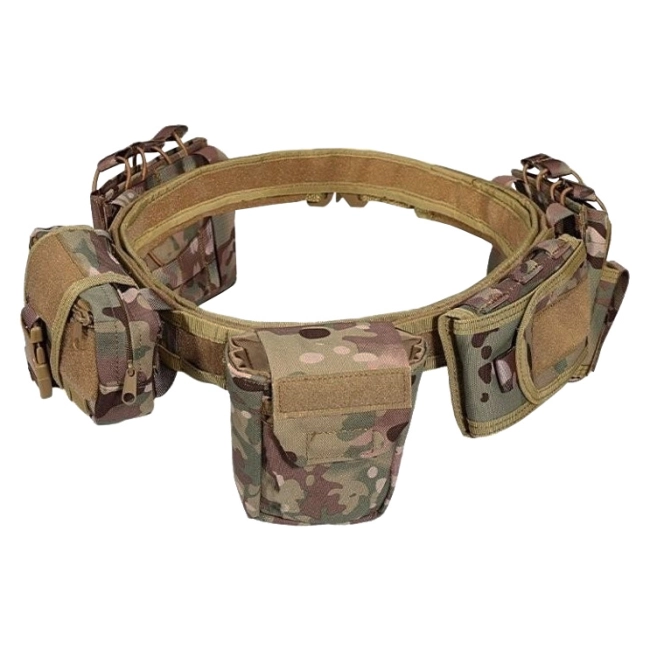 тактический пояс с подсумками molle