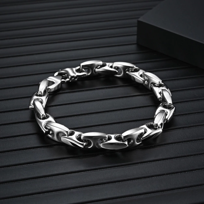 мужской металлический браслет