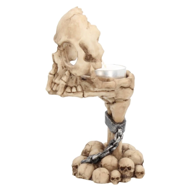подсвечник в форме скелета