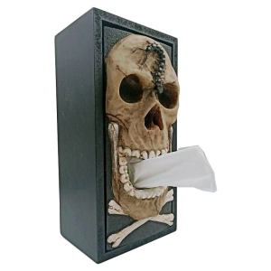 Настольная салфетница Череп салфетница череп