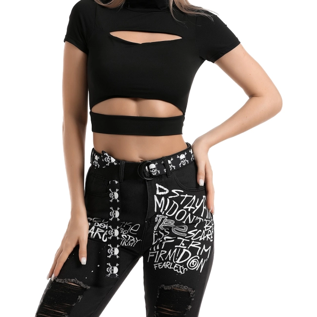 женские ремень с черепами