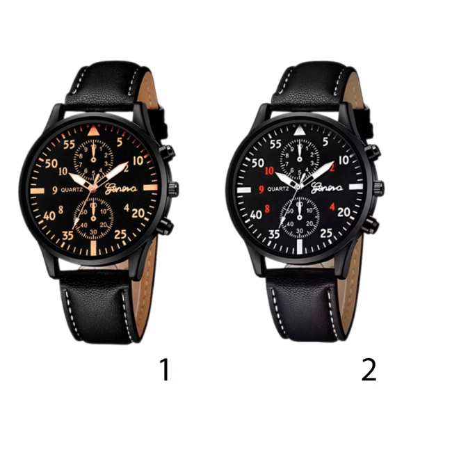 чоловічий наручний годинник з циферблатом