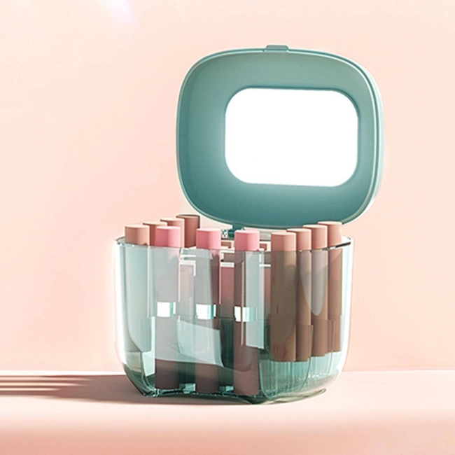 косметичка с зеркалом для помады