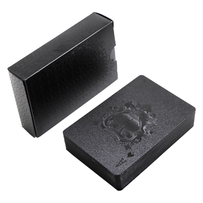 колода пластиковых черных карт