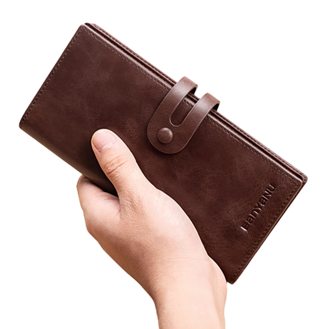 купить мужской кошелёк с кнопкой