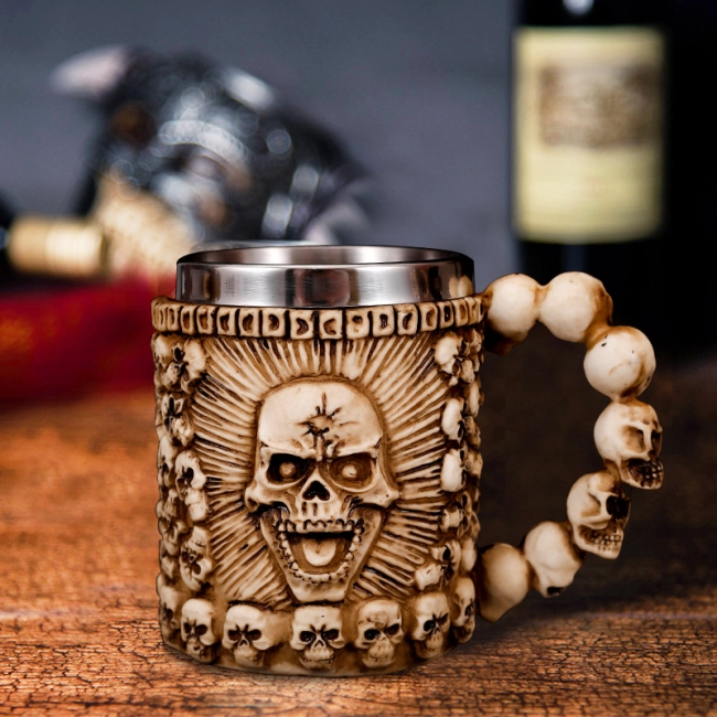 кружка череп для пива