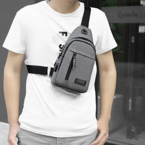 тканевая мужская сумка через плечо