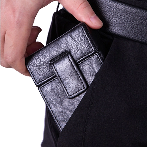 кожаный портсигар с отделом для зажигалки