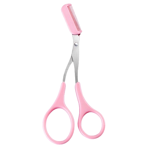 ножницы для бровей с расческой