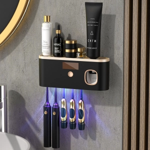 Дозатор для зубних паст із підставкою для косметики Дозатор для зубних паст