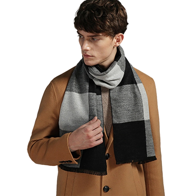 мужской шарф под пальто
