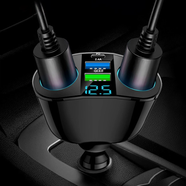 автомобильный прикуриватель с дисплеем