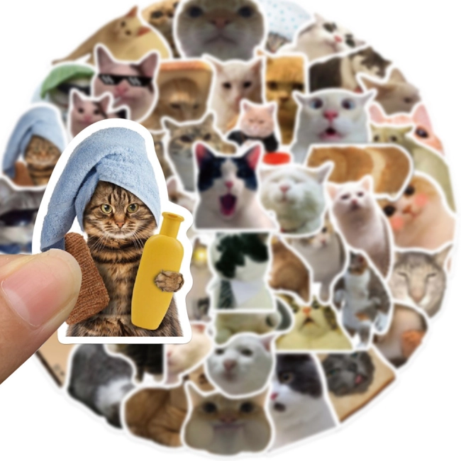 Набор наклеек с котами