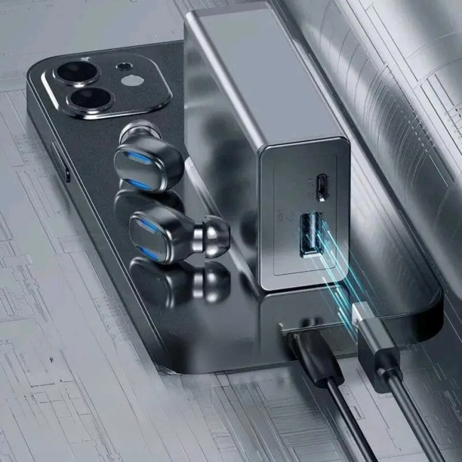 bluetooth наушники с power bank