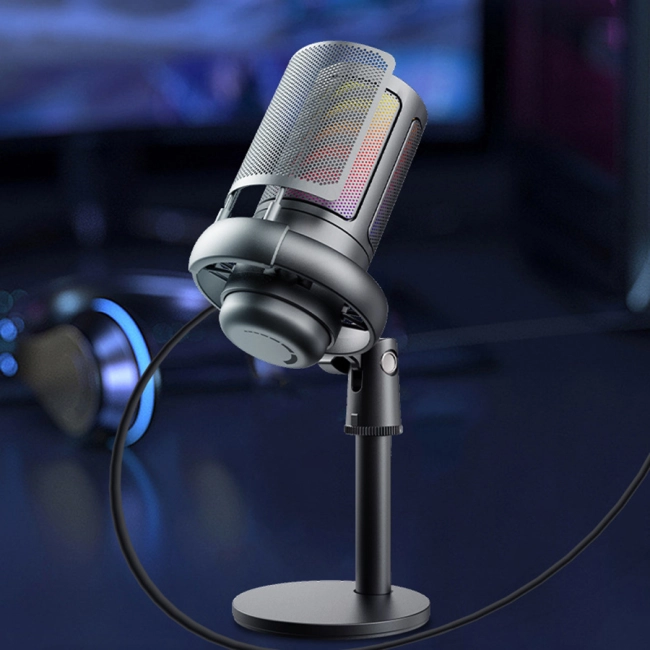 микрофон с подсветкой для компьютера