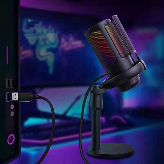 микрофон с подсветкой для пк