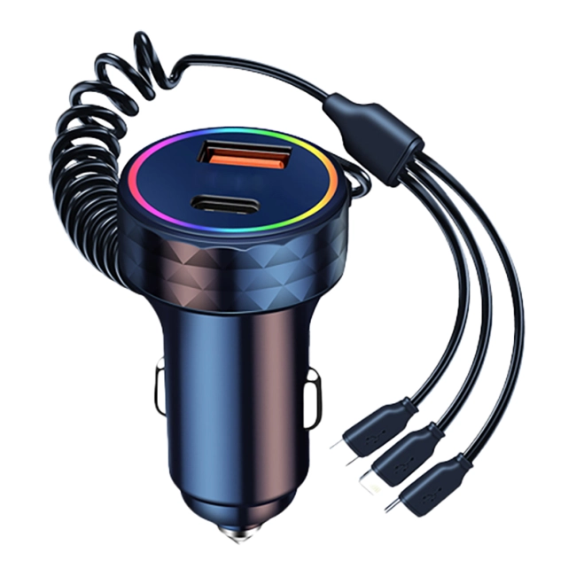 зарядное устройство с кабелями для автомобиля