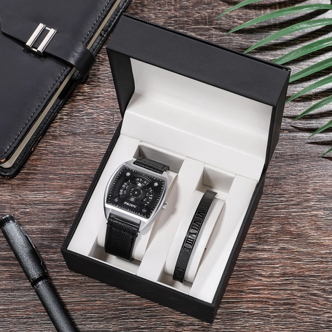 Браслет с часами мужской