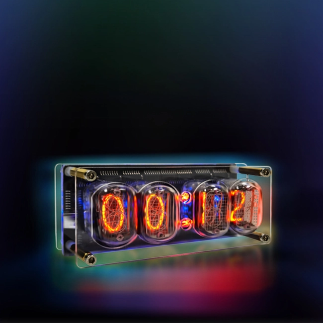 настільний ламповий годинник