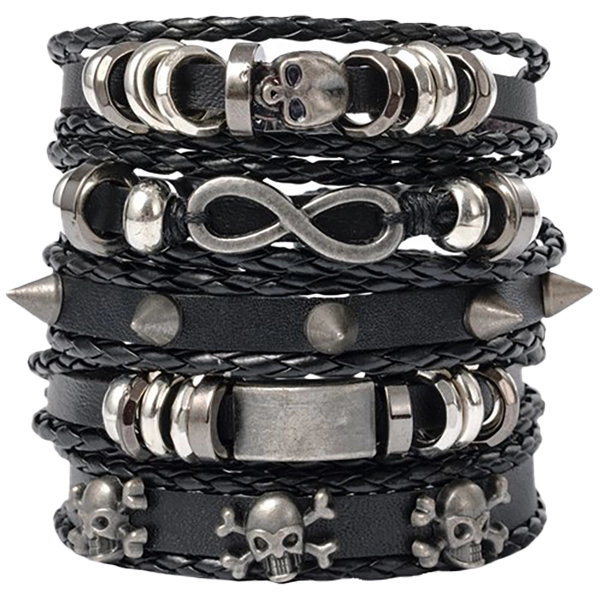 комплект мужских браслетов