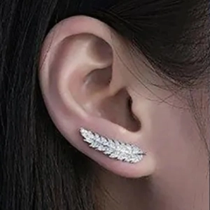 Серьги листья