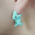 Серьги с динозаврами