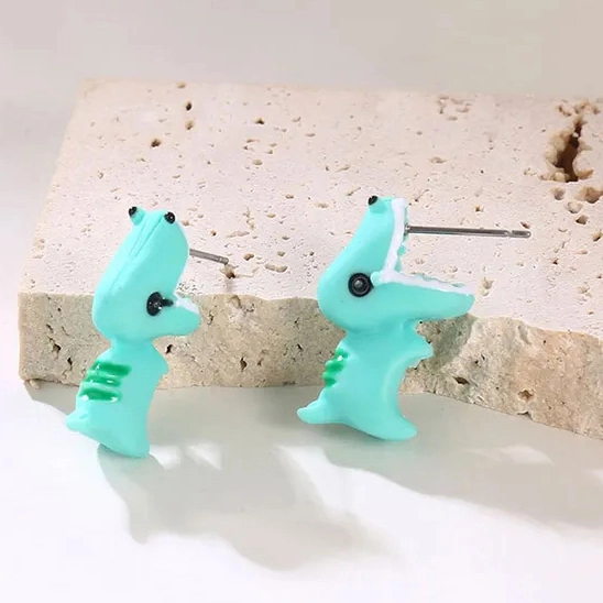 Сережки с динозаврами