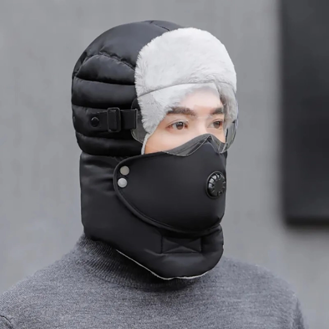 зимняя шапка с маской