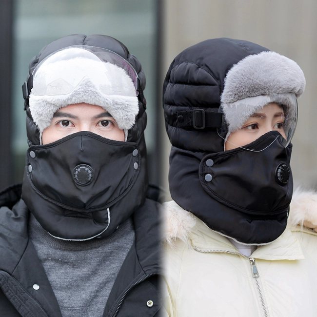 зимняя балаклава с очками