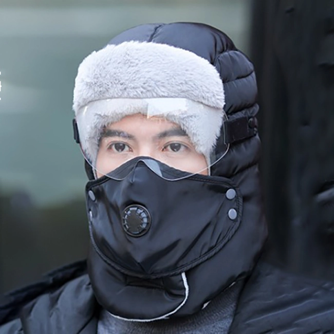 зимняя балаклава с линзой