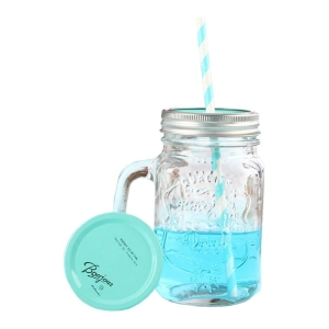 Банка Мейсона для смузи, коктейлей 500 мл (кружка Mason Jar) банка Мейсона